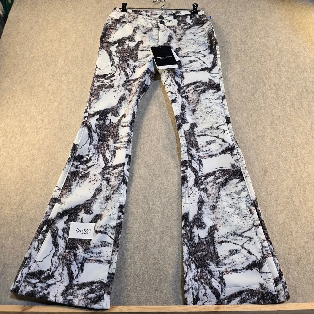 Obermeyer Printed Bond Pant Women 2 Mtn Mirage Ski Snowboard Softshell 15013 NEW